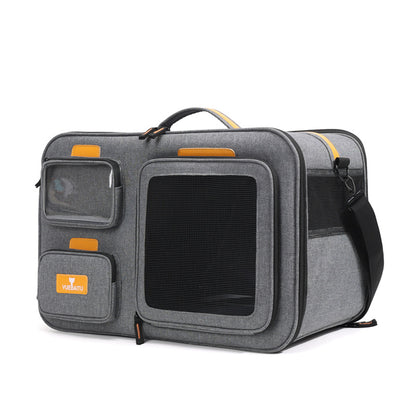 Portable Cat Bag for Outings, Portable Cross-Body Large-Capacity Bag for Cats, Ventilated, Breathable, Anti-Stress Dog Extra Large Pet Bag