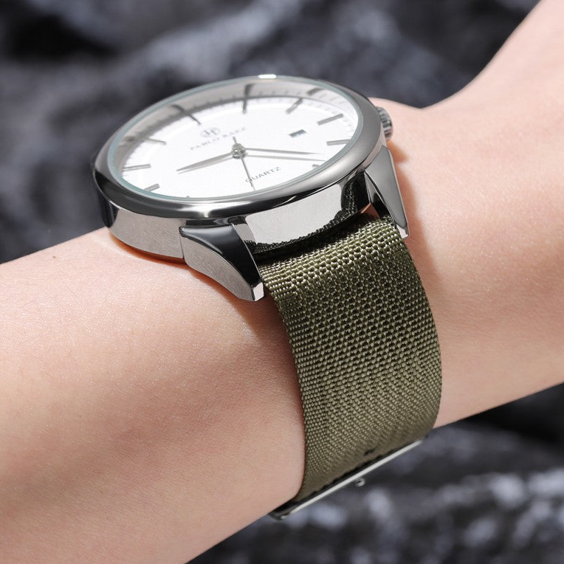 NATO One Over Nylon Strap Huawei Samsung Universal Smart Canvas Watch Strap 20mm22mm in stock
