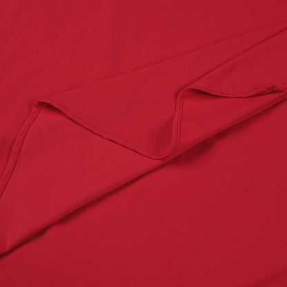 In Stock | New Cross-Border Long-Sleeve Ring-Neck European and American Women's Fashion V-Neck White and Red Long High-End Dress Wholesale.