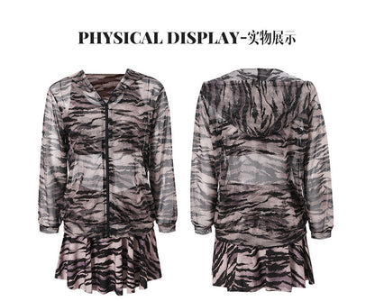 Swimsuit Women's Split Three-piece Set Conservative plus size chubby girl Cover Flesh Slim Sexy 2025 New Long-sleeved Hot Spring Swimsuit
