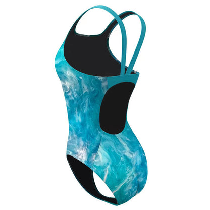 2025 new European and American one-piece bikini cross-border digital printed swimsuit AliExpress tight racing swimsuit for women