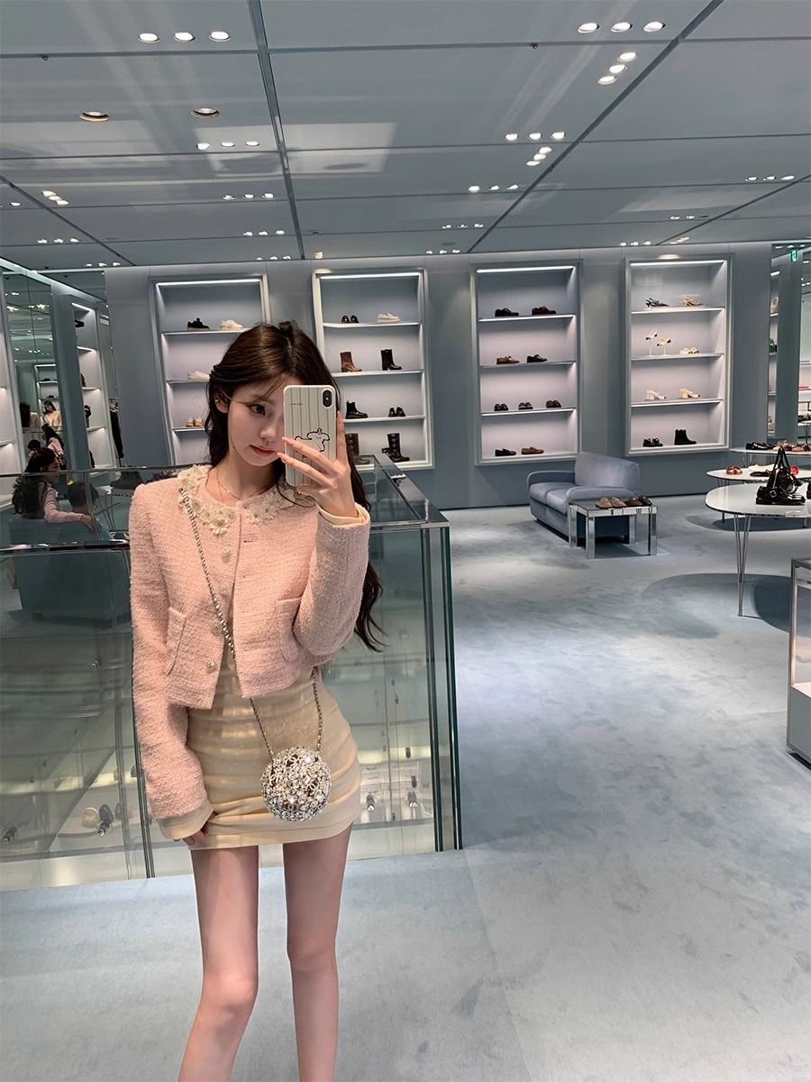 2024 new slim-fit knitted dress women's autumn bottoming pure sexy hip skirt