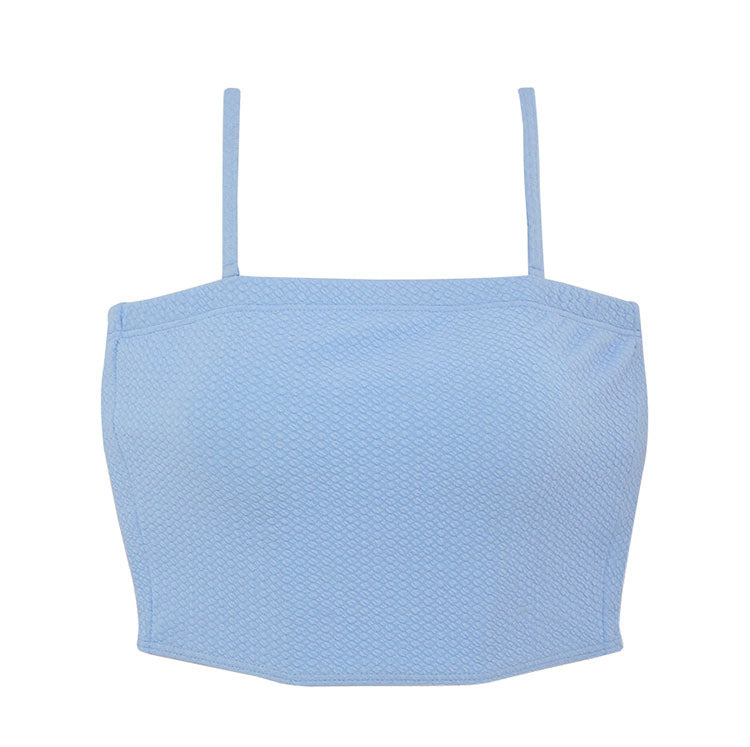 High-end Strapless Split Bikini Swimsuit Women's Sexy Small Chest Swimsuit 2025 New Hot Spring