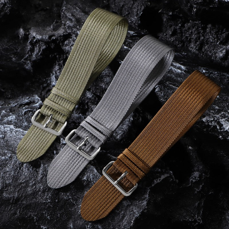 New thin NATO nylon strap fits Huawei Seiko No.5 water ghost a canvas watch strap 20/22mm
