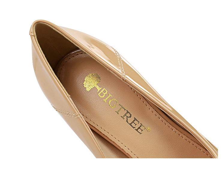 Luxury Women Pumps Metal Belt Buckle High Heels Patent Leather Women Heels Stilettos Career OL Office Shoes Plus Size 41 42 43