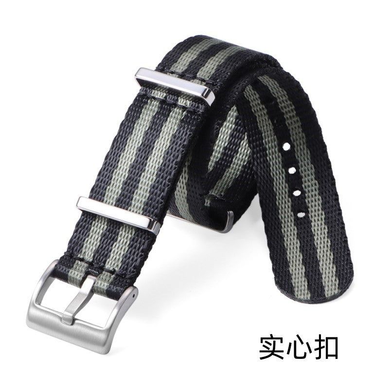 in stock NATO One Nylon Watch Strap for Omega Seahorse Speedmaster Canvas Watch Strap 20mm