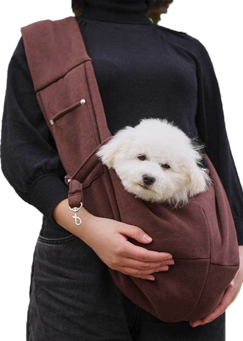 in stock new polyester pet diagonal bag with pocket capacity of 15kg inside out diagonal dog cat bag