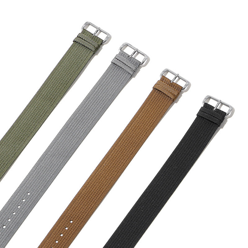 NATO One Over Nylon Strap Huawei Samsung Universal Smart Canvas Watch Strap 20mm22mm in stock