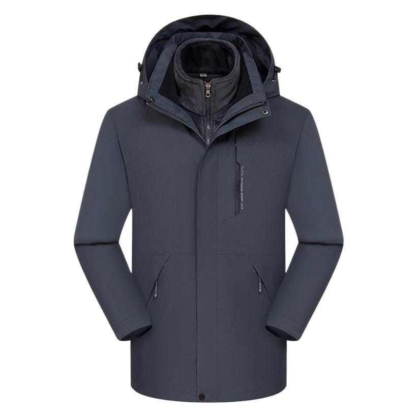 Removable Waterproof Super Fleece Jacket Outdoor Cold-proof Jacket Work Clothes Printing LOGO Group Clothes Embroidery