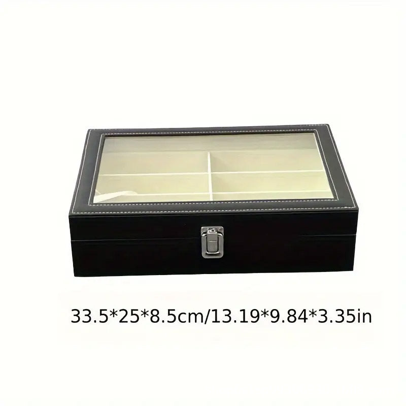Ready-Made Watch and Glasses Boxes, High-End Leather Jewelry Boxes, Jewelry Boxes, Watch Storage Boxes, Watch Wholesale Factory