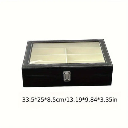 Ready-Made Watch and Glasses Boxes, High-End Leather Jewelry Boxes, Jewelry Boxes, Watch Storage Boxes, Watch Wholesale Factory