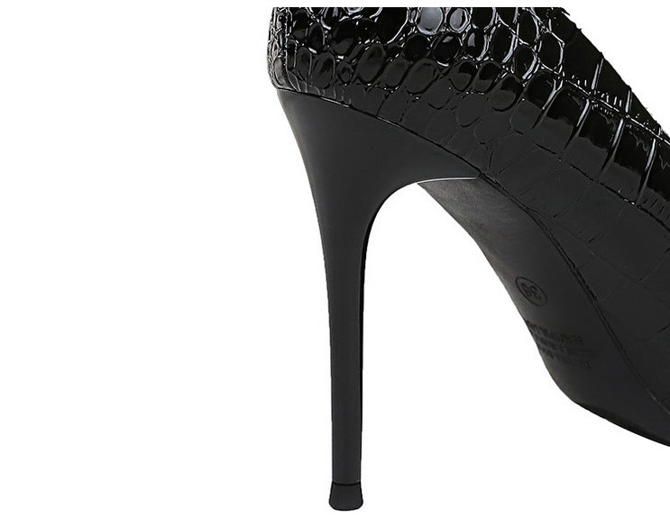 BIGTREE Shoes Women 10 Cm Metal Belt Buckle Ladies Pumps Women Luxury Banquet Shoes Stilettos High Heels Women Sexy Party Shoes