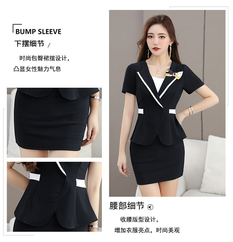 New Foot Therapy KTV Technician Work Clothes Skirt Slim-fit Slimming Two-piece Massage Elegant Health Suit