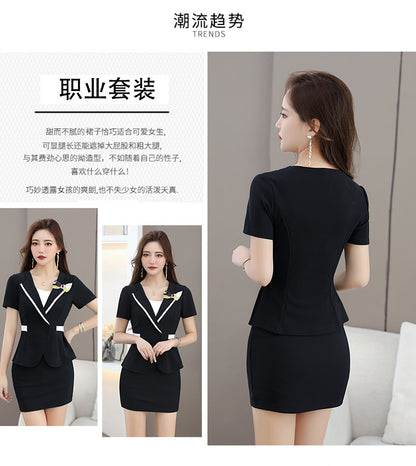 New Foot Therapy KTV Technician Work Clothes Skirt Slim-fit Slimming Two-piece Massage Elegant Health Suit