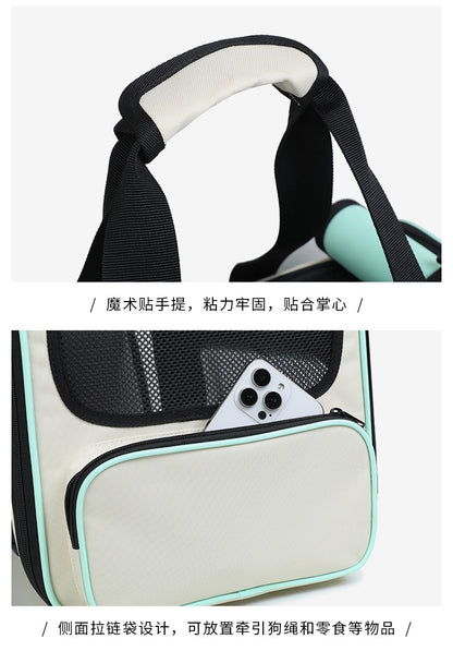 Foldable, Breathable and Lightweight Cat Bag for Carrying Pets When Traveling, Handbag for Pets, Car Bag for Cats