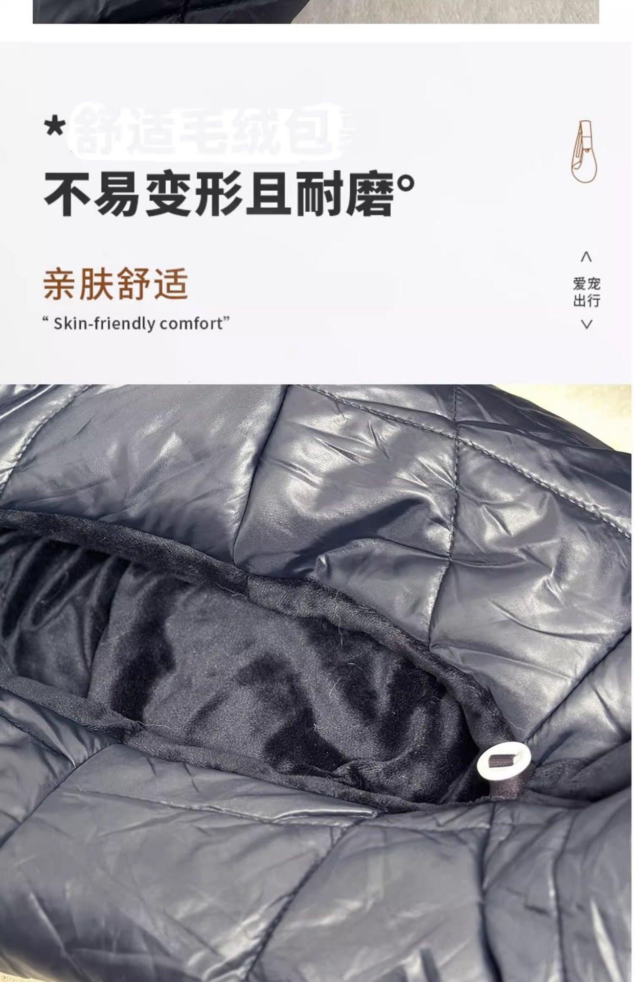 Dog Messenger Bag Cat Bag Outgoing Portable Small Dog Pet Bag Large Capacity Winter Warm Breathable Chest Backpack