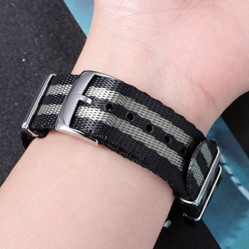 in stock NATO One Nylon Watch Strap for Omega Seahorse Speedmaster Canvas Watch Strap 20mm