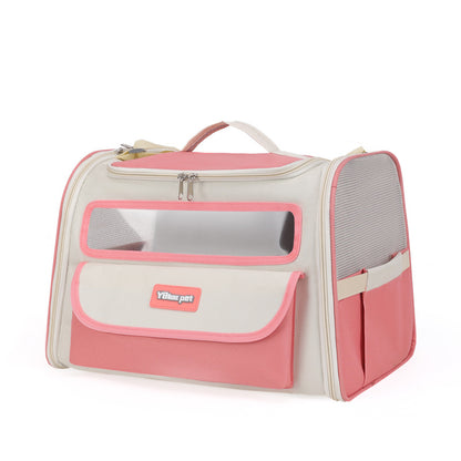 Portable Cat Bag for Outings, Portable Cross-Body Large-Capacity Bag for Cats, Ventilated, Breathable, Anti-Stress Dog Extra Large Pet Bag