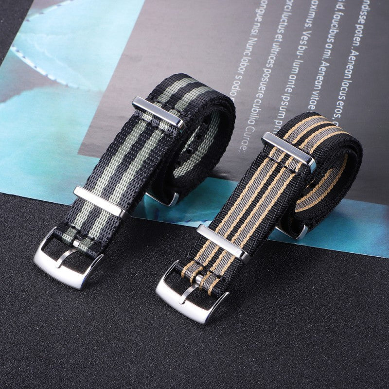 in stock NATO One Nylon Watch Strap for Omega Seahorse Speedmaster Canvas Watch Strap 20mm