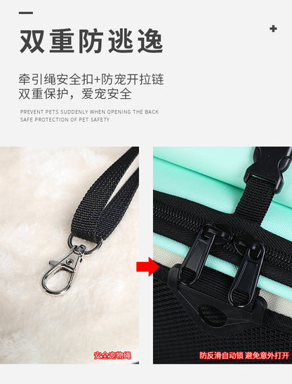 Foldable, Breathable and Lightweight Cat Bag for Carrying Pets When Traveling, Handbag for Pets, Car Bag for Cats