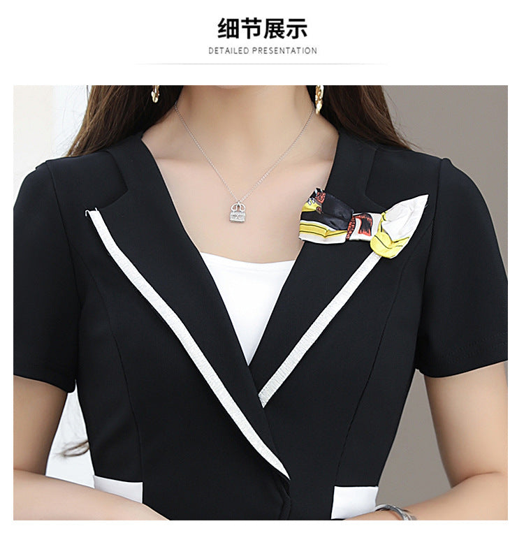 New Foot Therapy KTV Technician Work Clothes Skirt Slim-fit Slimming Two-piece Massage Elegant Health Suit