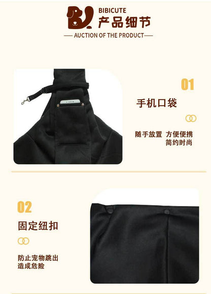 in stock new polyester pet diagonal bag with pocket capacity of 15kg inside out diagonal dog cat bag