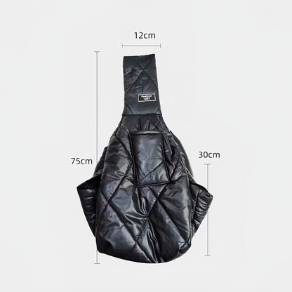 Dog Messenger Bag Cat Bag Outgoing Portable Small Dog Pet Bag Large Capacity Winter Warm Breathable Chest Backpack