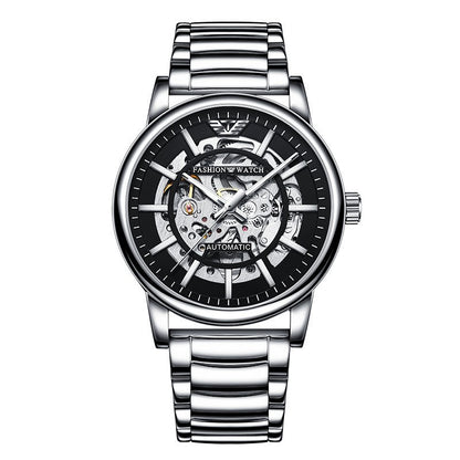Cross-border Explosions Black Samurai Automatic Hollow Men's Watch Luminous Waterproof Fashion Watch Men's Mechanical Watch Wholesale