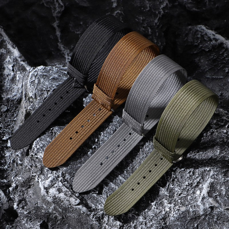 New thin NATO nylon strap fits Huawei Seiko No.5 water ghost a canvas watch strap 20/22mm