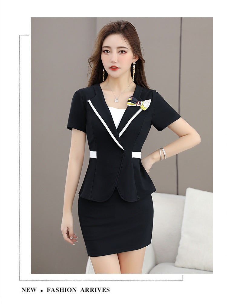 New Foot Therapy KTV Technician Work Clothes Skirt Slim-fit Slimming Two-piece Massage Elegant Health Suit