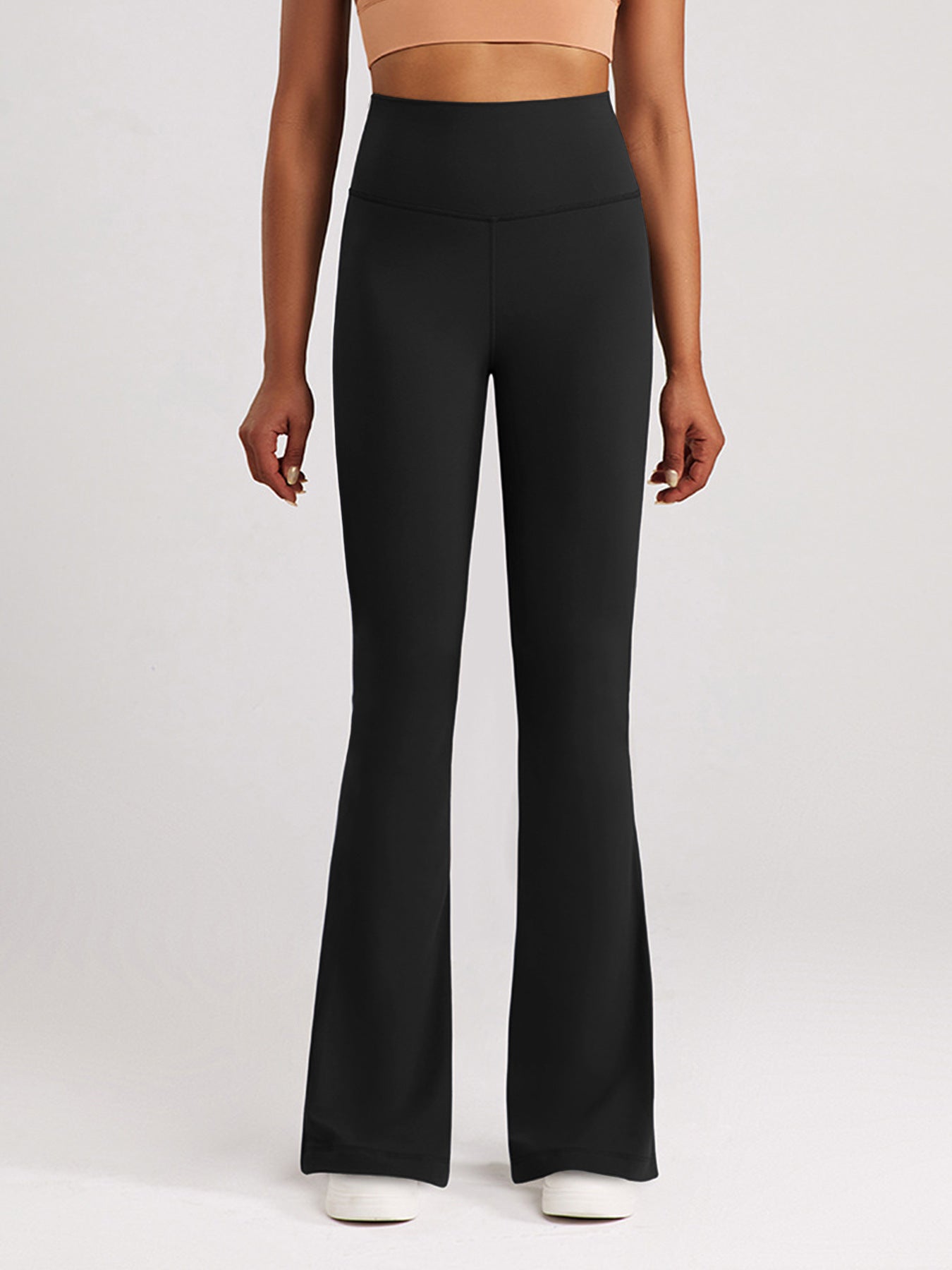 in stock High Waist Micro Yoga Pants Slimming Hip-lifting Dance Pilates Tight Pants Quick-drying Sports Fitness Horned Pants