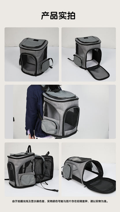 Cross-border Cat Bag Outgoing Portable Pet Bag Large Capacity Pet Space Capsule Cat and Dog Box Shoulder Cat Outgoing Bag