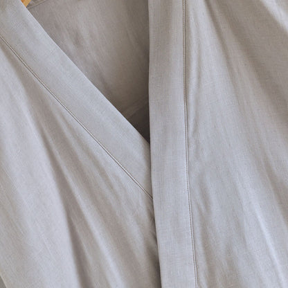 Kimono Robes Pajamas Set for Spring Autumn and Summer Thin Men's Cotton Loose Fit Large Size Half Sleeve Sleepwear Set