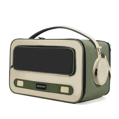 Portable Cat Bag for Outings, Portable Cross-Body Large-Capacity Bag for Cats, Ventilated, Breathable, Anti-Stress Dog Extra Large Pet Bag