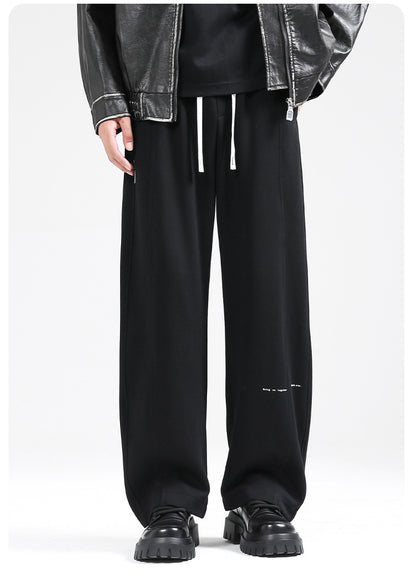 Fall/Winter Machete Pants Men's New Fashionable Brand Loose Wide-leg Sports Pants Sweatshirt Pants Dipper Straight Pants fleece-lined Casual Pants