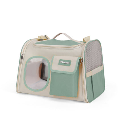 Portable Cat Bag for Outings, Portable Cross-Body Large-Capacity Bag for Cats, Ventilated, Breathable, Anti-Stress Dog Extra Large Pet Bag