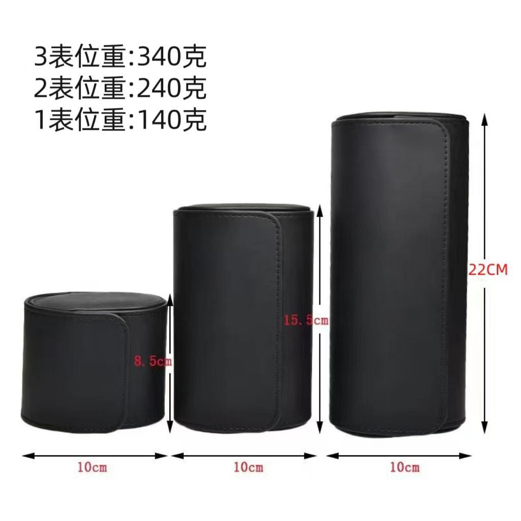 Retro Crazy Horse Pattern Genuine Leather Texture Pu Leather Watch Storage Box 1 2 3 Watch Positions Watch Box Gift Box