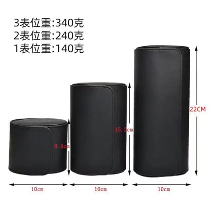 Retro Crazy Horse Pattern Genuine Leather Texture Pu Leather Watch Storage Box 1 2 3 Watch Positions Watch Box Gift Box