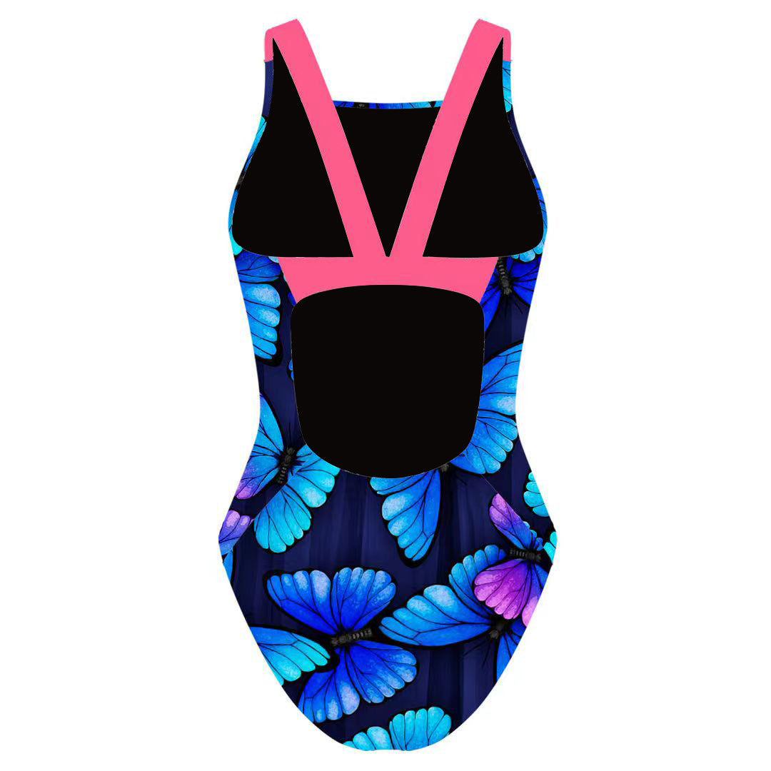 2025 new European and American one-piece bikini cross-border digital printed swimsuit AliExpress tight racing swimsuit for women