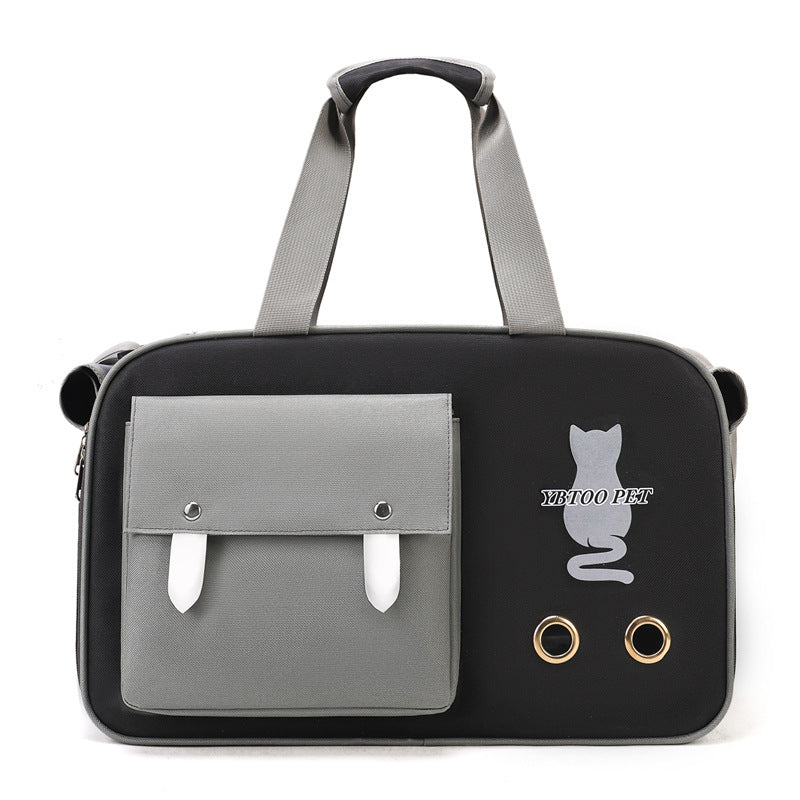 Portable Cat Bag for Outings, Portable Cross-Body Large-Capacity Bag for Cats, Ventilated, Breathable, Anti-Stress Dog Extra Large Pet Bag