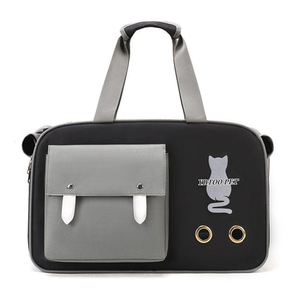 Portable Cat Bag for Outings, Portable Cross-Body Large-Capacity Bag for Cats, Ventilated, Breathable, Anti-Stress Dog Extra Large Pet Bag