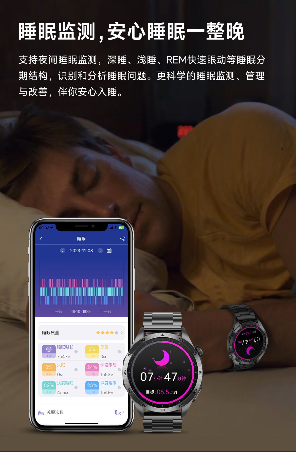 Cross-Border New Smart Watch Et485 Bluetooth Call Ecg Blood Pressure Blood Oxygen Heart Rate Blood Pressure Body Temperature