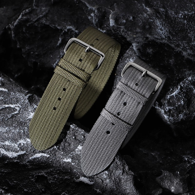 NATO One Over Nylon Strap Huawei Samsung Universal Smart Canvas Watch Strap 20mm22mm in stock