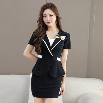New Foot Therapy KTV Technician Work Clothes Skirt Slim-fit Slimming Two-piece Massage Elegant Health Suit