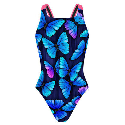 2025 new European and American one-piece bikini cross-border digital printed swimsuit AliExpress tight racing swimsuit for women