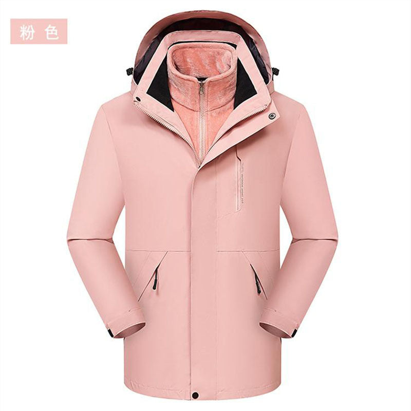 Removable Waterproof Super Fleece Jacket Outdoor Cold-proof Jacket Work Clothes Printing LOGO Group Clothes Embroidery
