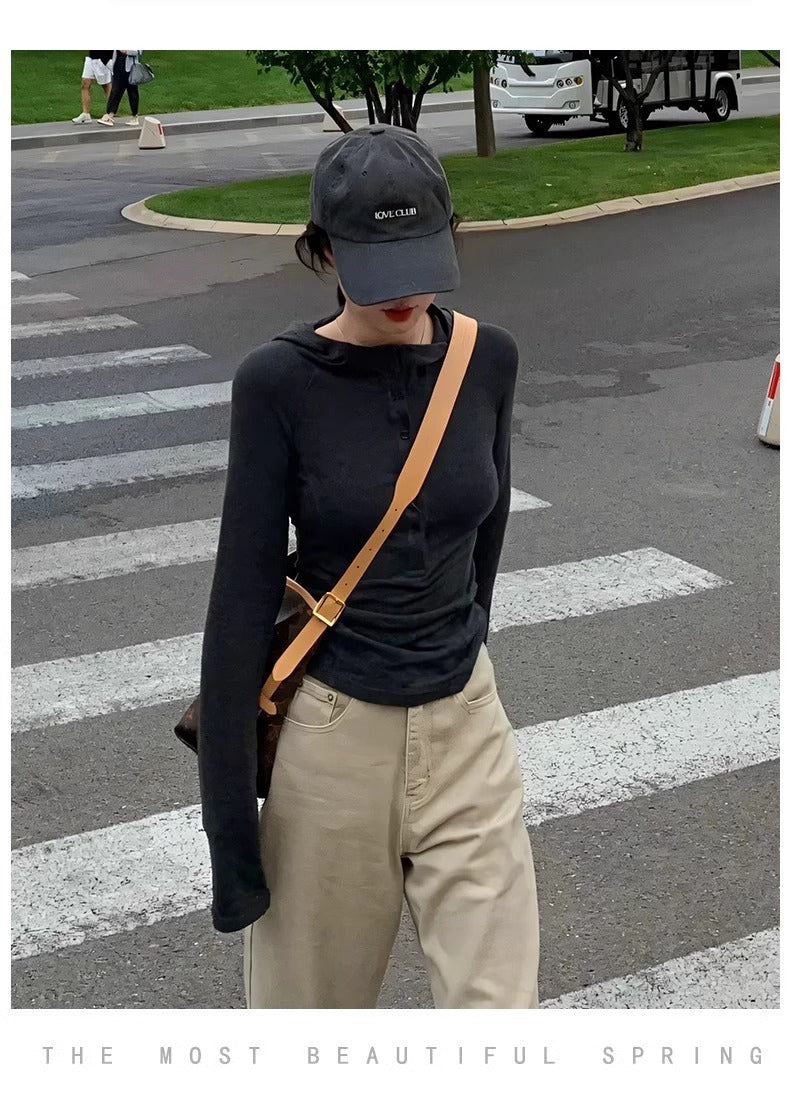 khaki Straight Leg Jeans Women's Trendy All-match New Arrival Loose High Waist Slimming Narrow Version Dosing Wide Leg Long Pants