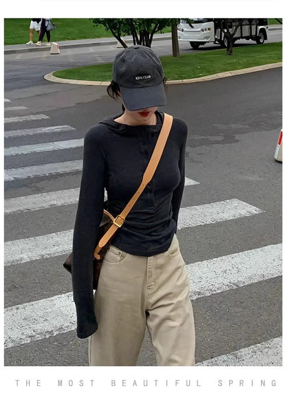 khaki Straight Leg Jeans Women's Trendy All-match New Arrival Loose High Waist Slimming Narrow Version Dosing Wide Leg Long Pants