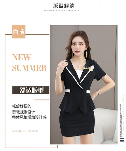 New Foot Therapy KTV Technician Work Clothes Skirt Slim-fit Slimming Two-piece Massage Elegant Health Suit