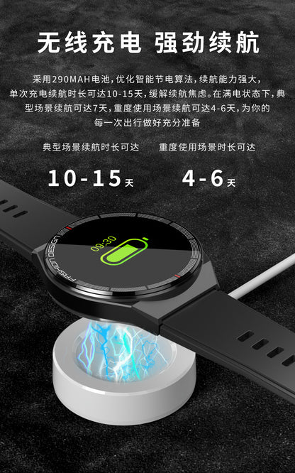 Huaqiangbei Gt3/8/C4P Porsche-Style Smart Sports Watch with Heart Rate and Blood Pressure Monitoring, Nfc, Bluetooth Calling